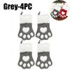Red Velvet Christmas Stockings with Dogs Paw Winter Fuzzy Gift Bag for Home Hanging Holiday Ornament Decor