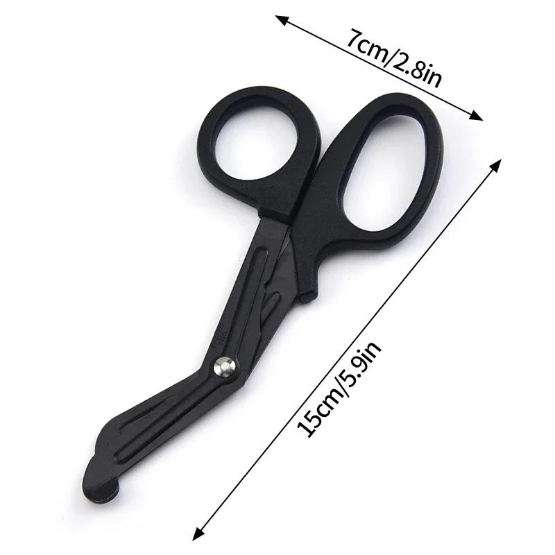 15Cm Medical Scissors Survive Paramedic Medical Rescue Scissor Trauma Gauze Tactical Stainless Steel Shears Survival Rescue