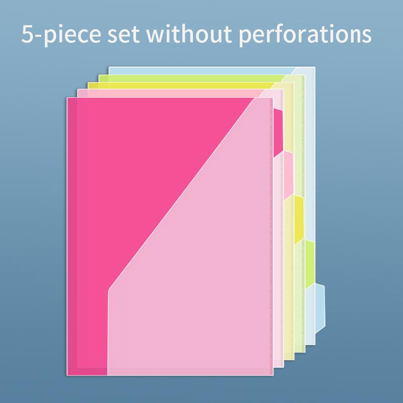 

5PCS Colored Discbound Slash Pocket Folder Discbound Notebook Divider Pocket 9 Disc Pocket Envelope for Disc Planner Notebook