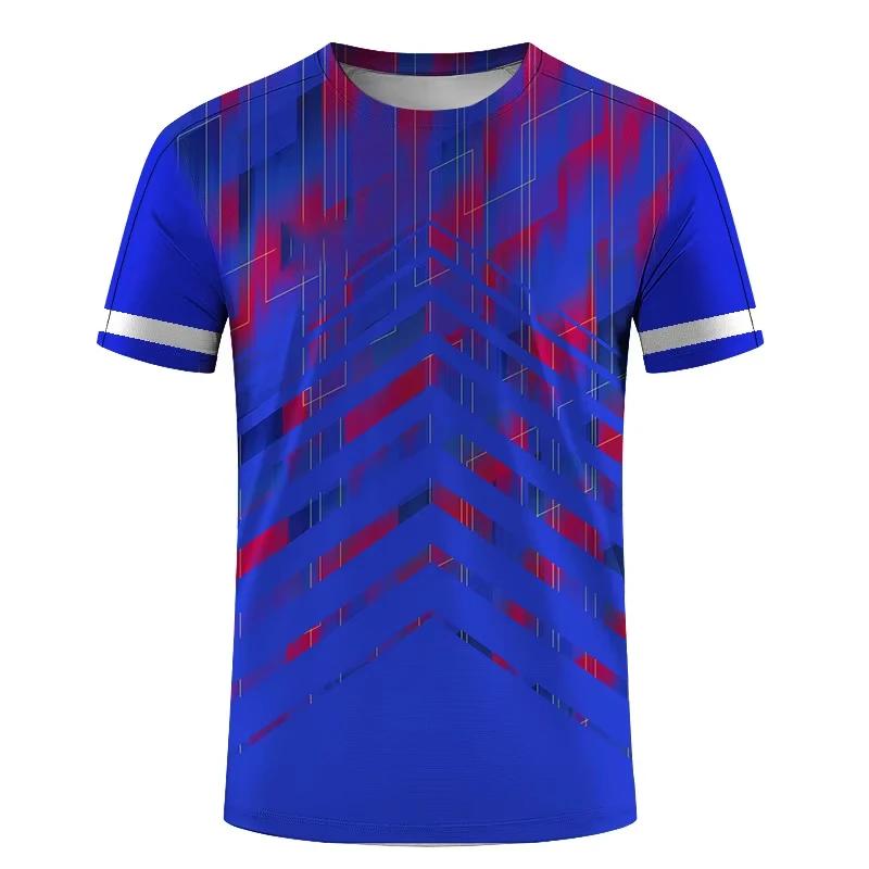 Simple Fashion Sports T-shirts For Men Summer Outdoor Short Sleeve 3D Printed T Shirts Casual Loose Running Fitness Tees Tops