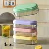 Ice Cube Mold Effortless Push-Type Release Ice Tray Storage Box BPA-Free Stackable Flexible Ice Cube Maker for Home Use
