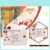 Premium Santa Claus Driving License Christmas Novelty Gift Card Plastic Material