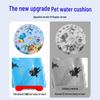 Cartoon Round Inflatable PVC Ice Pad for Cats & Dogs - Scratch-Resistant, Water-Injectable & Thickened