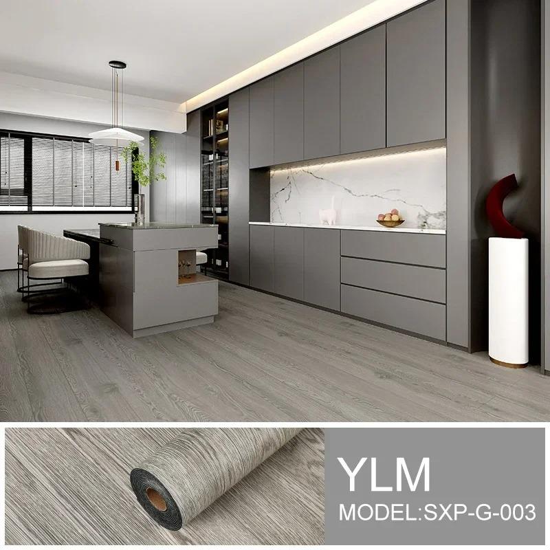 1PC 15.75x118.1in Thickened Self-adhesive 3D Wood Grain Floor Stickers Anti-Slip Wear-Resistant Home Decoration Floor Stickers