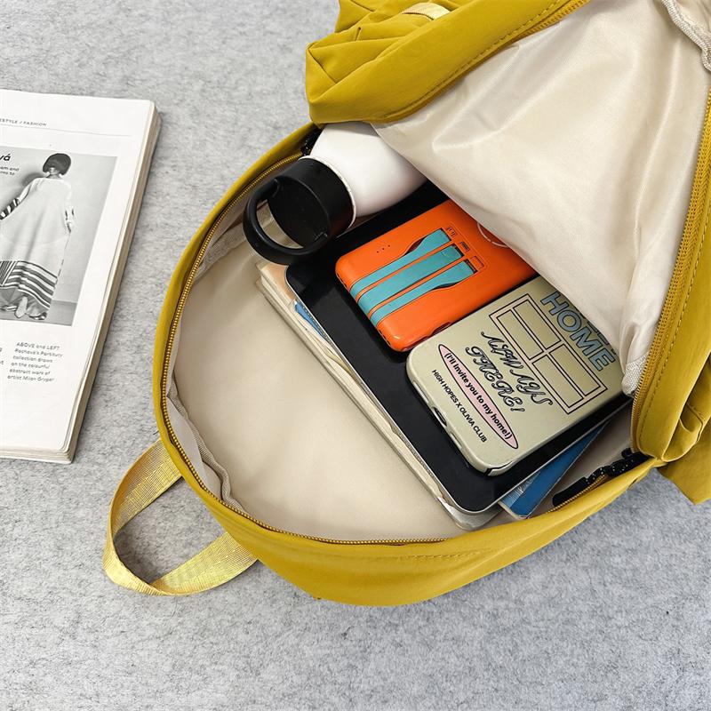 Nylon Backpack Women's Lightweight Water-repellent Student Schoolbag Outdoor Travel Backpack