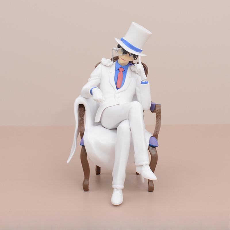 12-15cm Detective Conan Anime Figure Model Conan Haibara Ai Kuroba Kaito Gk Statue Desktop Decoration Collection Ornament Toy