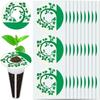 102Pcs Self-adhesive Blackout Window Film Sticker Flat Round with Tree Green 38.5x0.2mm