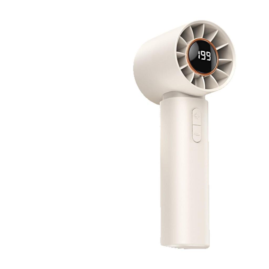 Cross T12 High-Speed Handheld Fan 2025: Portable Mini USB Rechargeable with Digital Display.