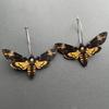 1Pair Cute Butterfly Woman Dangle Earrings Acrylic Gradient Colorful Moth Drop Earrings for Y2K Girl Birthday Gift