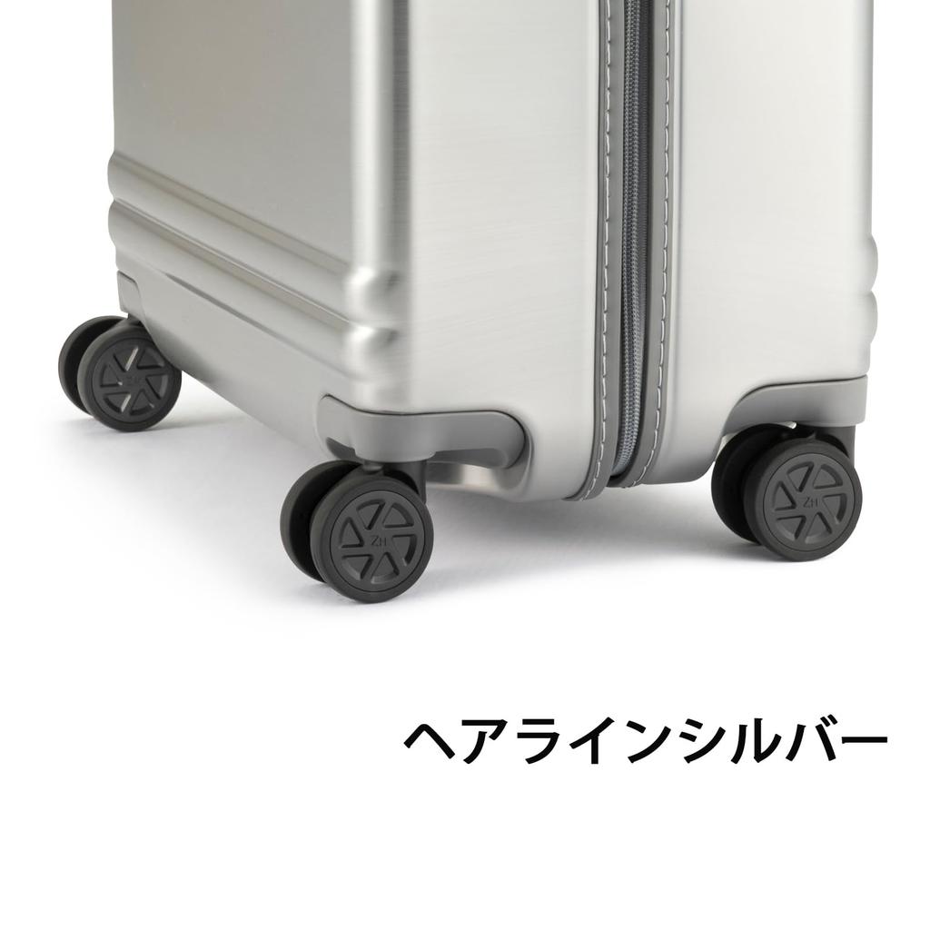 Koffer, klassisch, leicht, Größe S, 1 Nacht, 2 Tage, 2 Nächte, 3 Tage, 30 l, Doppelrollen, 10 Jahre Garantie, Tragetasche, Tragetasche, Schwarz [Zero