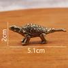 Thornback Dragon Dinosaur Small Copper Retro Play Gift Desktop Decoration Small Dinosaur Metal Ornament Crafts