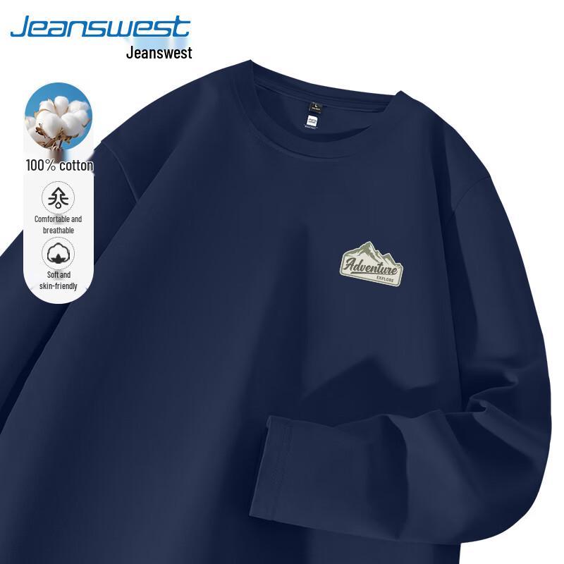 Jeanswest American Loose Fit Cotton Long Sleeve T-Shirt (2026 Spring)
