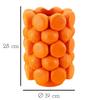 Vase Orange Cm Ø 19X28