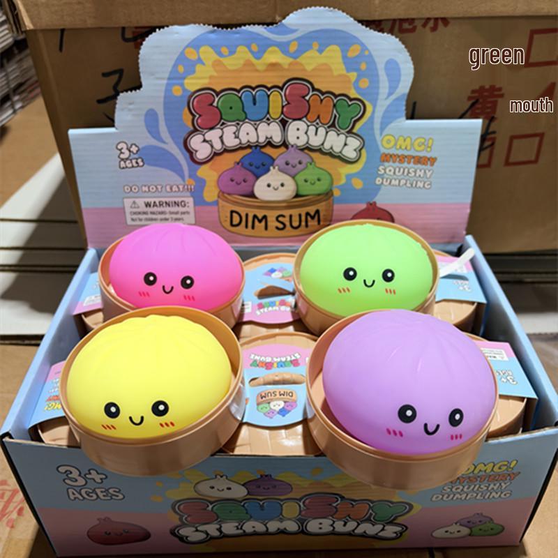 Internet Famous Slow Rebound Steamed Bun Stress Relief Squeeze Toy for Adults - Creative and Funny Decompression Tool