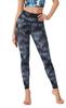 ASHLEY FIT Yoga Cropped Sports Perfect for Hot and Floral Print Women's Leggings, Moisture-Wicking, Quick-Drying, Stretch, Length, High-Waisted,