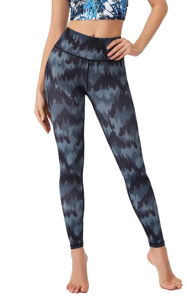 ASHLEY FIT Yoga Cropped Sports Perfect for Hot and Floral Print Women's Leggings, Moisture-Wicking, Quick-Drying, Stretch, Length, High-Waisted,
