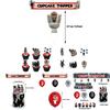 Skibidi Toilet Theme Birthday Party Decoration Kit Monster Birthday Cake Topper Paper Flag Balloons And More!