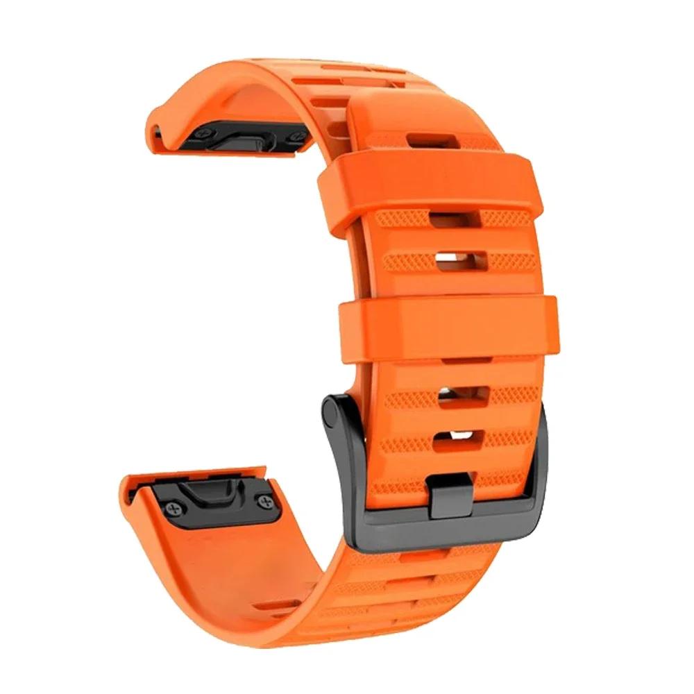 Quick Fit 22MM 26MM Silicone Strap For Garmin Fenix 8 7X 7 Pro Solar Tactix 8 7 7 Pro 7X Enduro 3 2 Epix Pro Venu 3 Watch Band