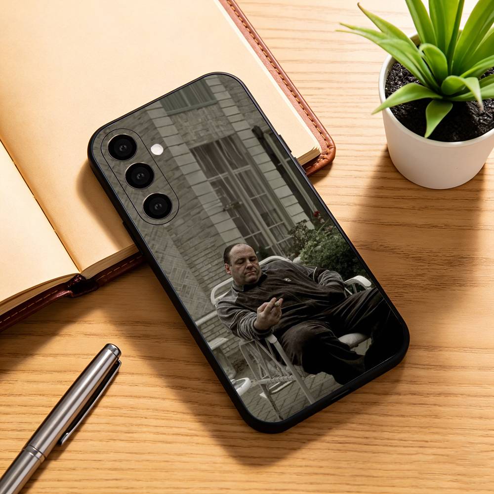 The-e S-sopranos Phone Case For Samsung Galaxy A73,A72,A71,A70,A53,A52,A51,Soft Silicone Black Cover