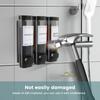 Wall Mounted Bathroom Liquid Soap Dispenser Three Head Hand Sanitizer Holder Wall Mount Soap Shampoo Gel Shower Liquid Container