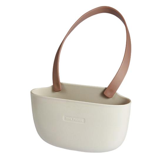 Kitchen Sink Holder Hanging Drain Basket Large Capacity Easy to Install Multipurpose Soap Sponge Holder Kitchen Accessories