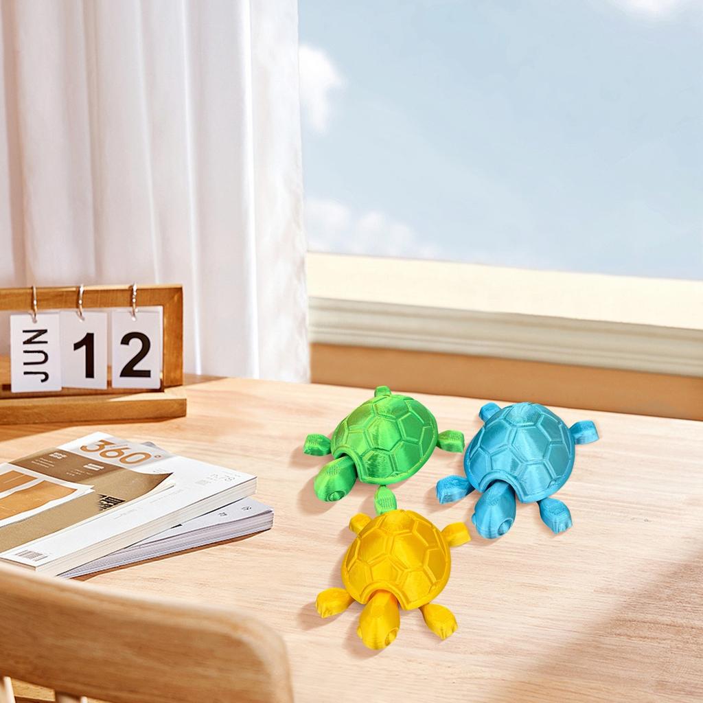 3D Printed Turtle Ornament Model For Decorating Children's Toys, Desktop Ornaments, And Gifts