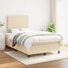 Maison Exclusive - Rete a doghe per letto con materasso Crema 120x200 cm Tessuto