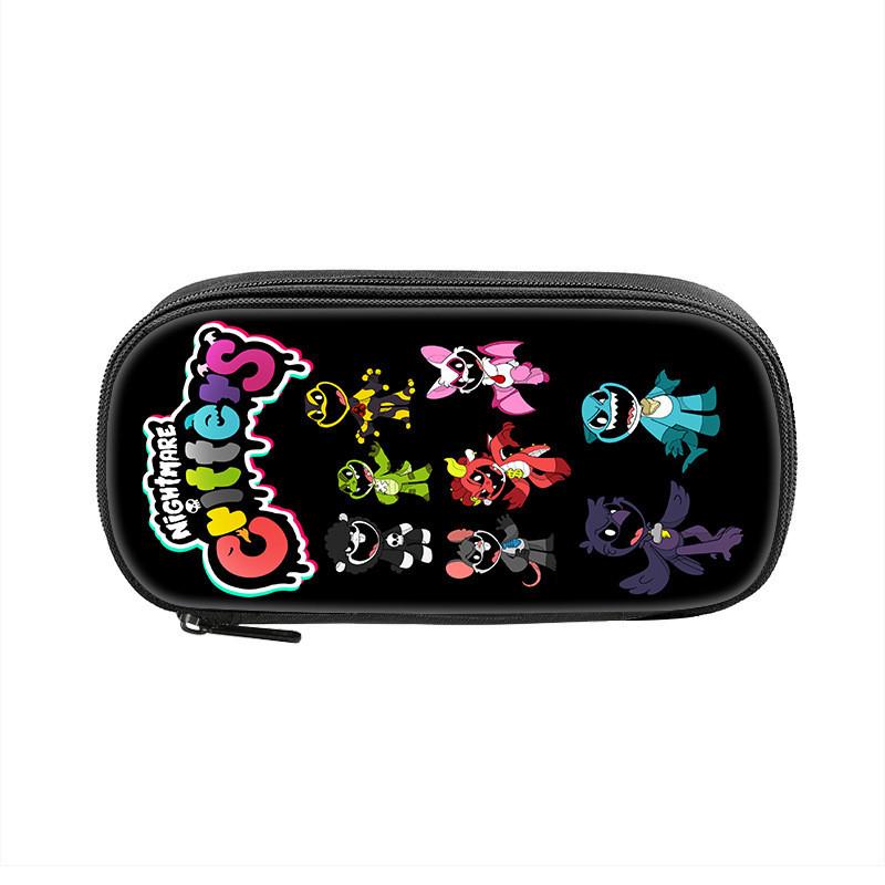 Nightmare Critters Pencil Case Nylon Storage Bag For Students And Kids