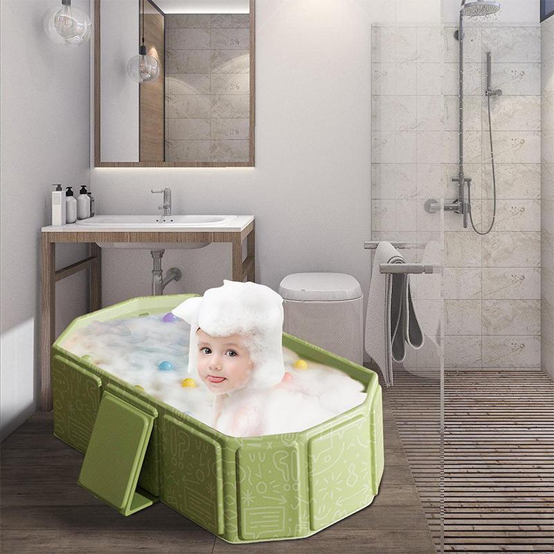 Baby Bath Tubs Folding Durable Baby Tub Portable Pvc Thicken Spa  Large Tubs With Shower Car Use Newborn Child Bathtub