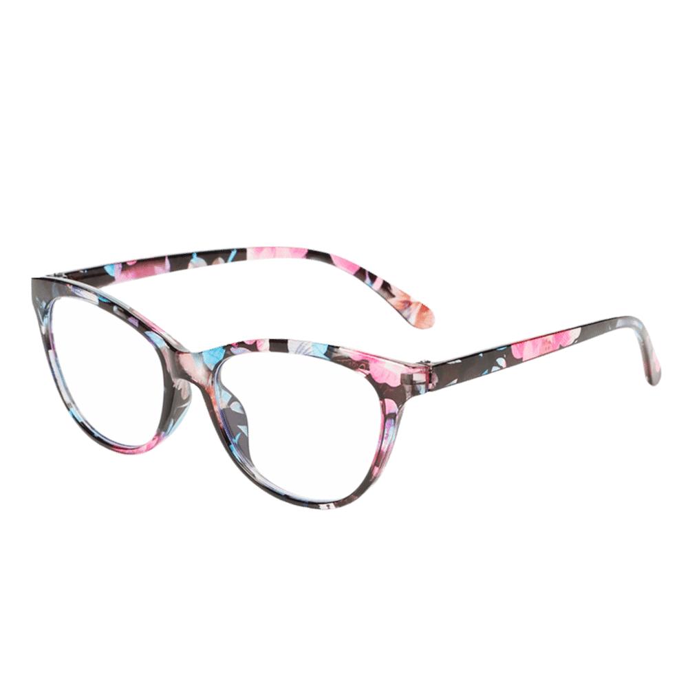

Comfortable Portable Flowers Retro Presbyopic Glasses Anti-Blue Light Eyeglasses Eye Protection Reading Glasses 3