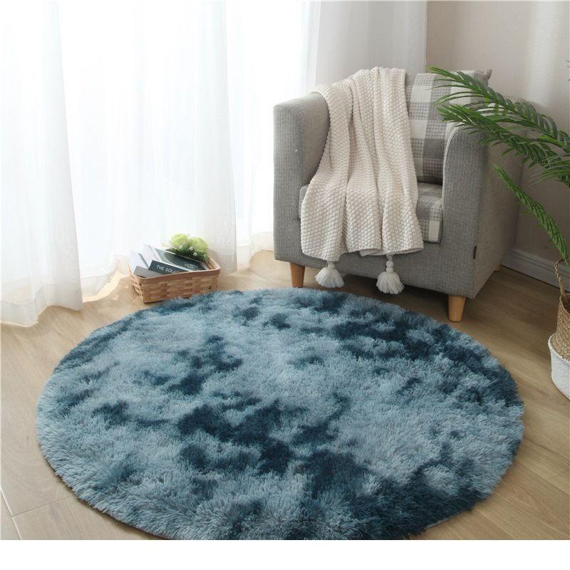 Super Soft Plush Round Rug Mat Fluffy White Carpets For Living Room Home Decor Bedroom Kid Room Decoration Salon Thick Pile Rug