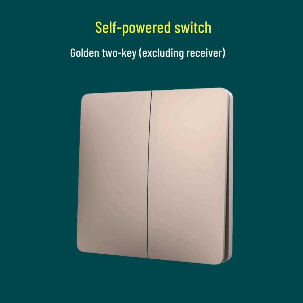 Întrerupător de lumină wireless cu auto-alimentare cu buton mare - Nu necesită cablare sau baterii