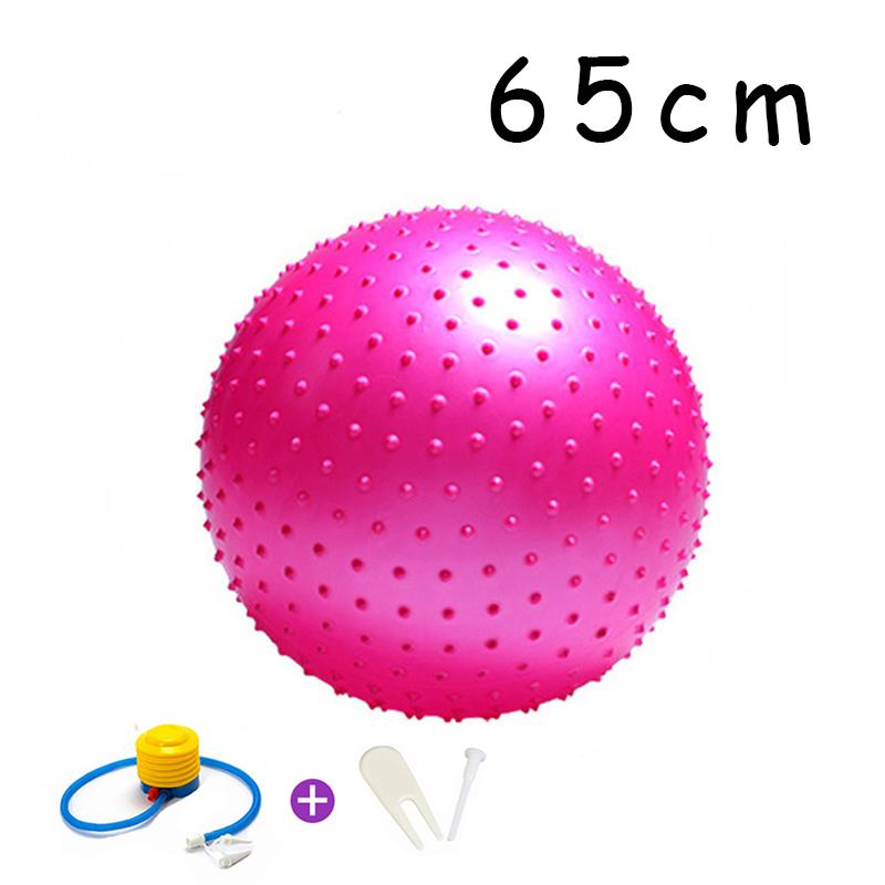 55cm/65cm/75cm/85cm Point Massasjeball Yogaball med Pump Hedgehog Fitness Baller Fitball Pilates Balansetrening Sport GYM