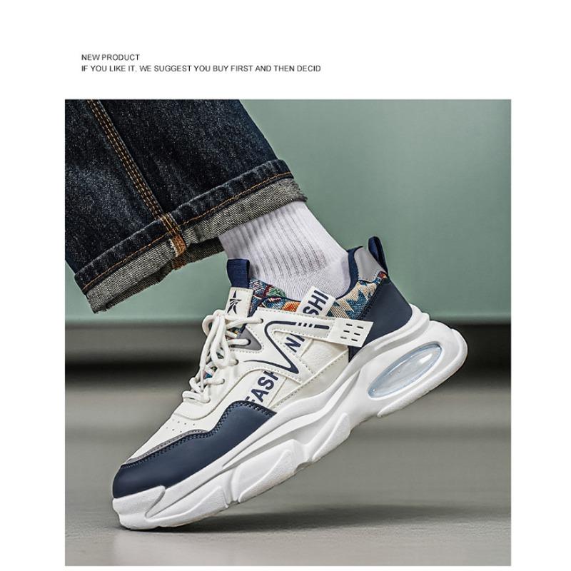 Spring Breathable Thick Sole Casual Running Dad Shoes For Men