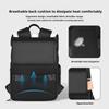Waterproof SLR Camera Bag With Upper Lower Compartments And Color-Blocking Design Dual-Shoulder Camera Backpack