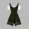 New German Oktoberfest Women's Traditional Bavarian Beer Garden Velvet Dress
