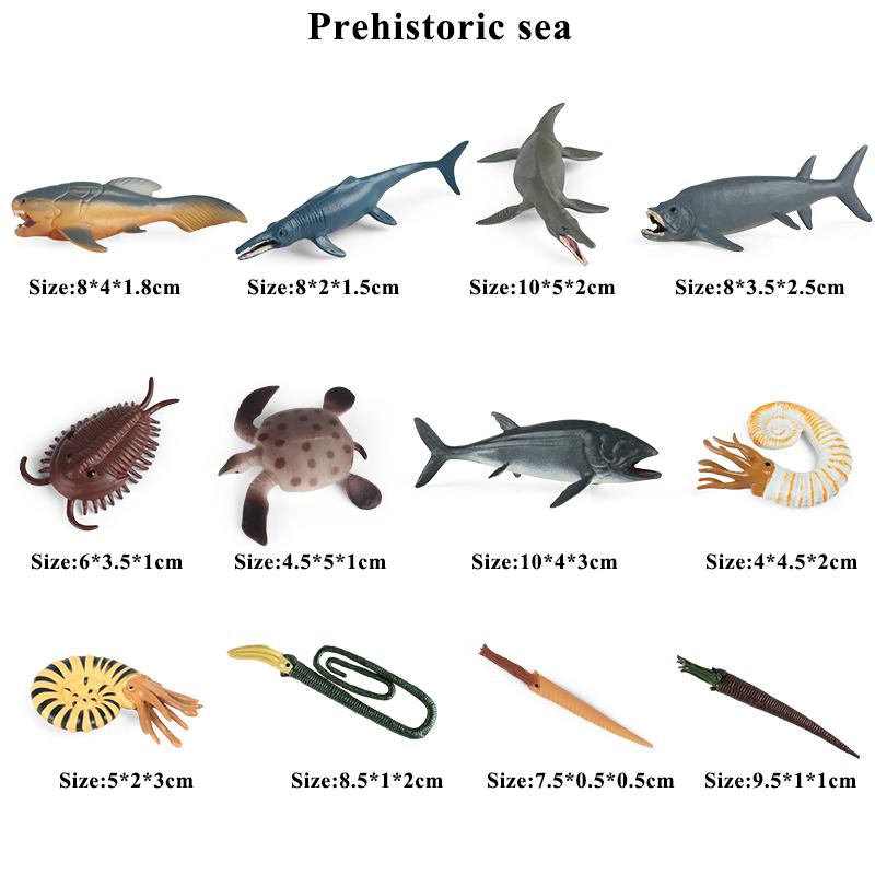 Oenux Montessori Toy Wild Farm Dinosaur Ocean Cat Animals Model Action Figure Zoo Figurines Cute Miniature Education Kid Gift