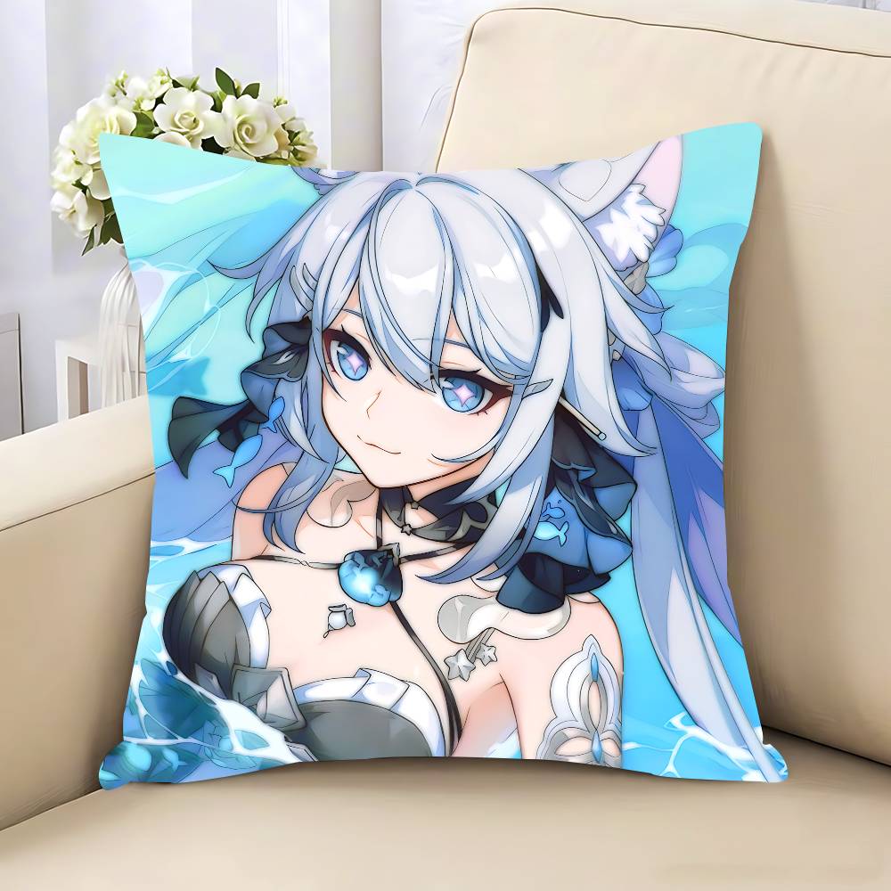 Honkai-i Impact K-kiana Pillow Case Removable Washable Cushion Cover – All-Season Soft Linen