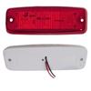 LED Side Marker Light Set 6 LEDs 12V Teardrop Marker Lamps (Red) | Universal for Trucks, Trailers, Lorries, Buses & Commercial Vehicles (Set of 2)
