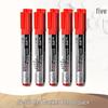 Big Head Oil-Based Red Marker: Non-Erasable, Waterproof, Quick-Drying, Fade-Resistant, Thick Tip