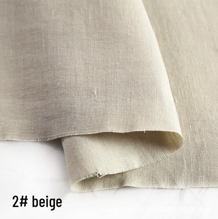 High-Quality Sand Washed Linen-Cotton Fabric for Summer Dresses & Pants