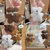 Bear Teddy Jinnew Plush Pendant Pearl Necklace Heart Shaped Design For Bag Decor