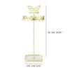 Metal Butterfly Jewellery Holder Display Stand with Tray Hanging Organizer Tower Rack Storage for Necklace Earrings