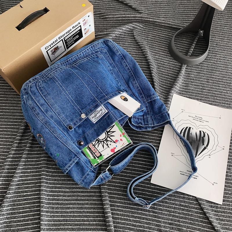 Denim Women's Bag Large Capacity Shoulder Bag Student Crossbody Bag