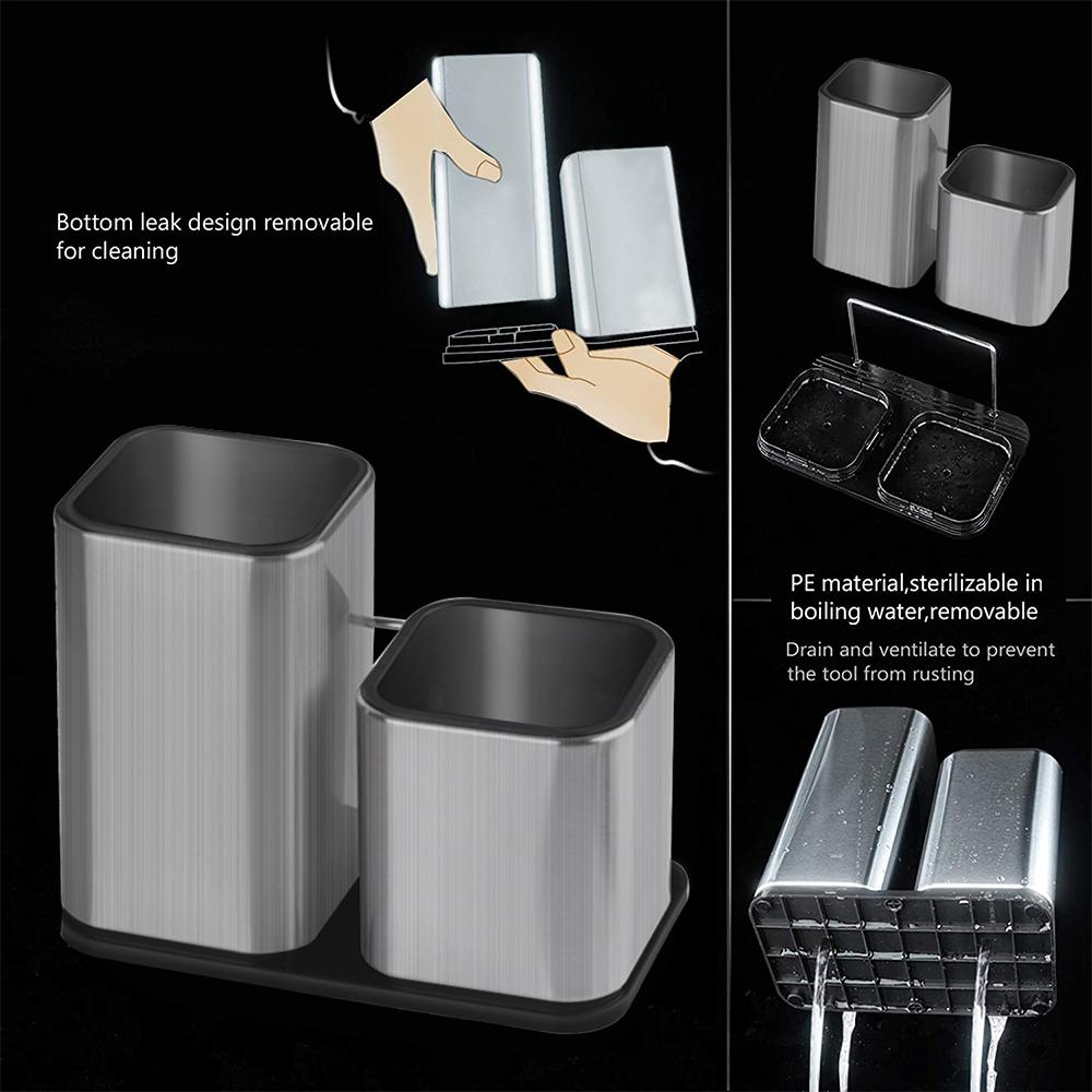 Knife Stand Holder For Kitchen Knife Stainless Steel Knife Holder Stand Cutlery Holder Block High End Kitchen Accessories