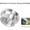 EVIL ENERGY 1/2" NPT Female Weld on Bung Fitting Aluminum 2PCS