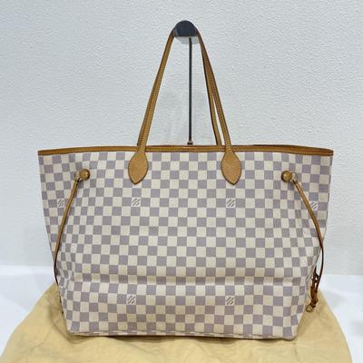 [Usato] Borsa Tote Neverfull Gm in Tela Rivestita a Scacchi e Pelle - Ottime Condizioni #137XJTQ
