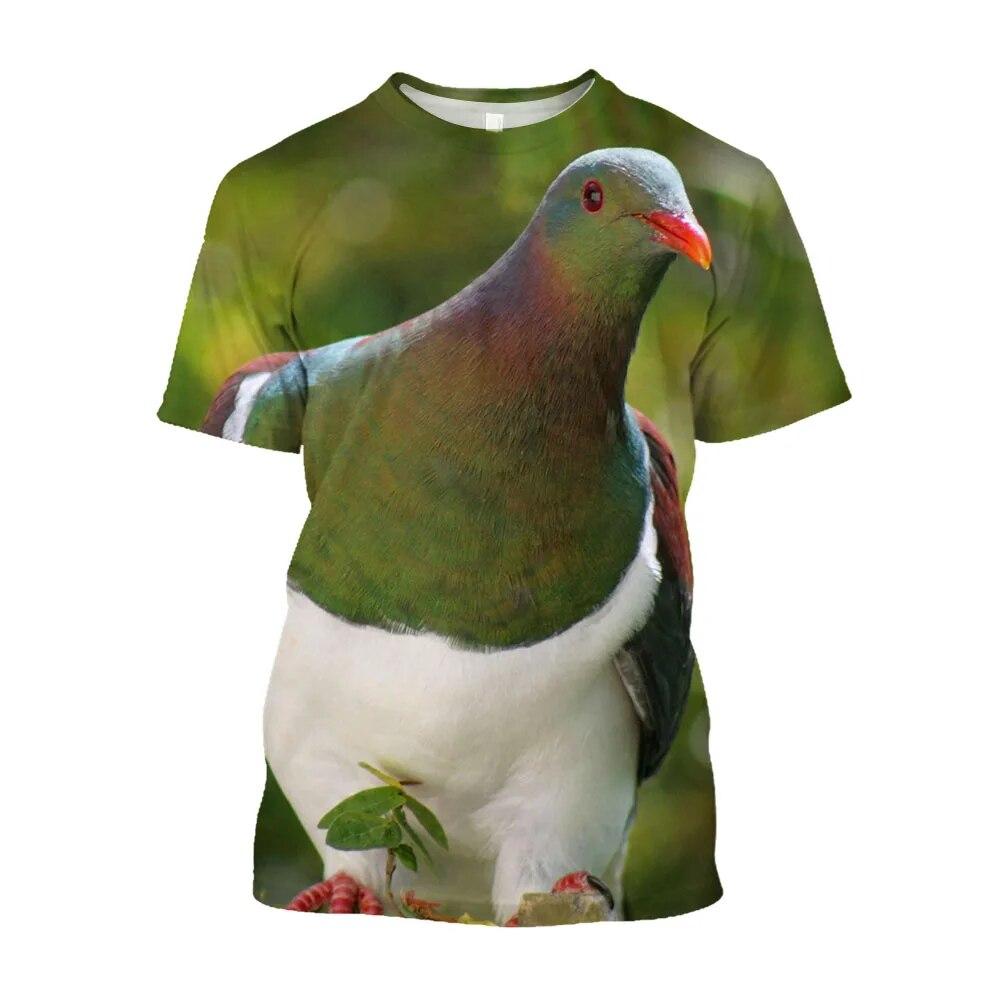 Animal Pasăre Porumbel Pace Tricou imprimat Neted Unisex Baggy Moda Bărbați Tricouri Îmbrăcăminte ocazională Streetwear Tricouri Topuri