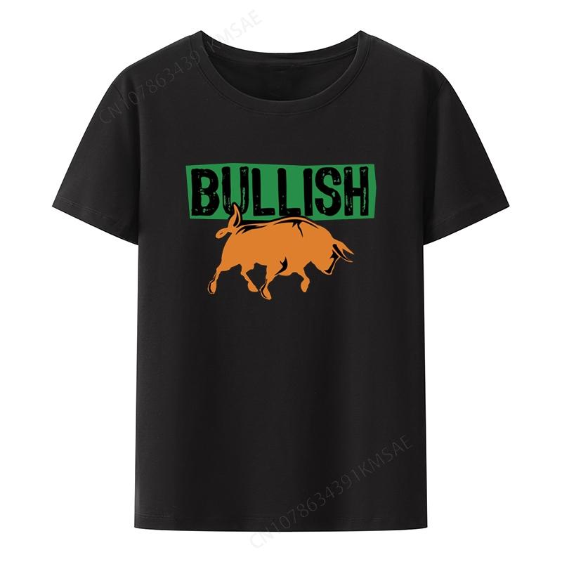 Bull Bear Market Capitalis Graphic Printing T-shirts Funny Tee Leisure Aesthetic Camisa Summer