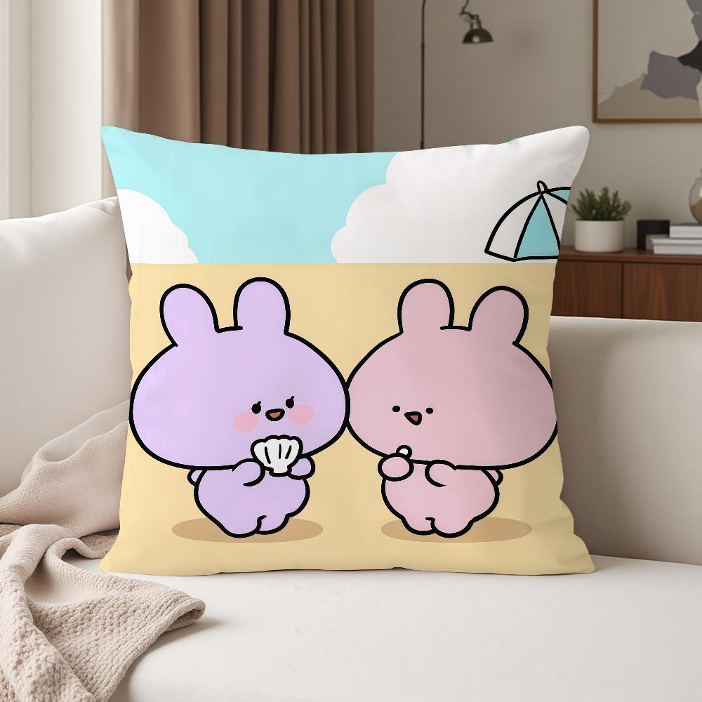 Cartoon A-Asamimichan Cute Pillow Case Suitable For Bedrooms Living Rooms Cars Home Decoration